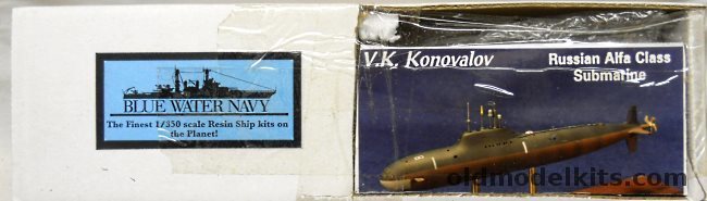 Blue Water Navy 1/350 V.K. Konovalov Alfa Class Submarine plastic model kit